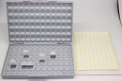 Empty BOX-ALL enclosures SMD SMT resistor capacitor Organizer 0805 0603 0402 lid