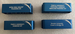 Set of 8 Bur Blocks: 6 Brasseler, 1 Komet, 1 Henry Schein Bur Blocks