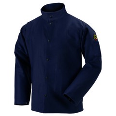 Revco Black Stallion 30″ FN9-30C 9 oz Cotton FR Navy Welding Jacket Size Large