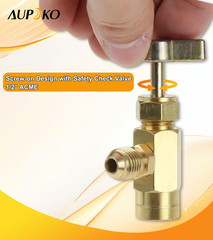 R1234YF Self-Sealing Can Tap with Left Hand Threaded, 1/2’’ to 1/4’’ SAE Dispens