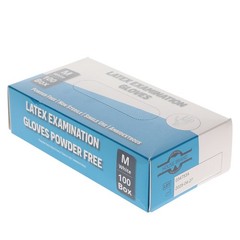 House Brand Dentistry 119152 HSB Latex Exam Gloves Medium White 100/Bx