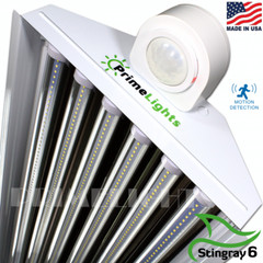 6 Bulb / Lamp T8 LED High Bay Warehouse, Shop, MOTION ACTIVATED Light NEW