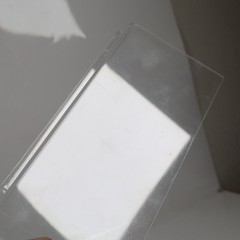 Acrylic Clear Floating Shelf, 9 ¾ in x 4 ¼ in W/ LOWER EDGE FOR TRACK – 20 Pack!