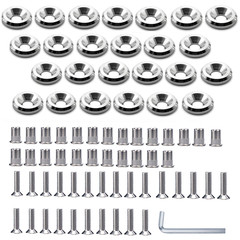 25PCS M5×20mm Stainless Fender Washer Bolt Kit Widebody Engine Fastener