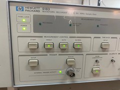 HP 5183 Waveform Recorder – Powers On – AS-IS – Power Cable Included