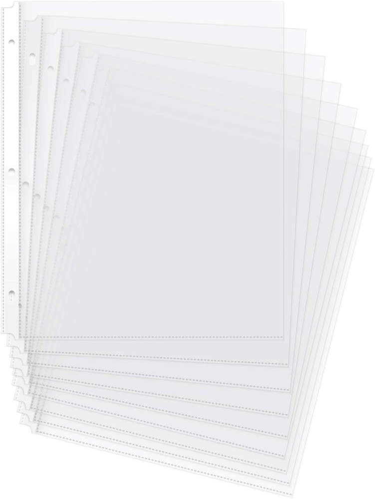 Amazon Basics Clear Sheet Protectors for 3 Ring Binders, 200 Pack, 8.5×11 in