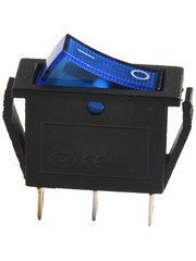 Rocker Switch AC 16A 250V Red/yellow/blue/green/black 3 Pins ABS/plastic