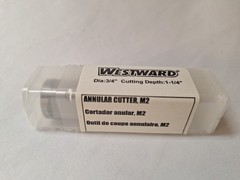 31MA46 WESTWARD Annular Cutter: 3/4 in Cutter Dia, 1 1/4 in Max Cutting Dp, Brig