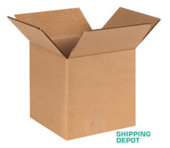 50 ~ 6x6x6″ Corrugated Kraft Cardboard Cartons Shipping Packing Box Boxes Cube