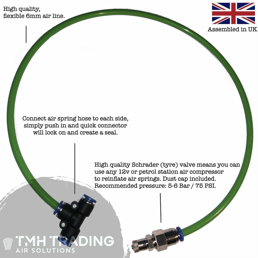 Universal 6MM Schrader Valve Air Suspension Repair / Emergency Compressor Bypass