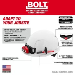 Black Vented Hard Hat – Type 1 Class C, 4-Point Ratcheting Suspension