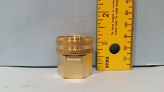 Solid Brass Garden Hose Swivel Fitting 3/4″ Inch Female GHT 1/2″ Inch Female NPT