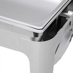 9 Quart Roll Top Stainless Steel Silver Chafing Dish Buffet Set for Weddings NEW