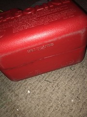1 Gallon Gas Can Sears Craftsman Chilton Model P10 Pre ban Vent Vintage Red