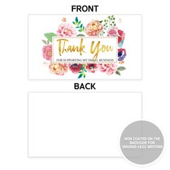 Thank You Cards Small Business (3.5 x 2 Inches – 100 pcs, 300GSM) by Modern 5th