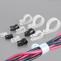 PLASTIC NYLON P CLIPS/CLAMPS FOR FIXING PIPE TUBE WIRE CABLE HOSE MOUNTING PA66