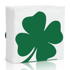 St. Patrick’s Day Napkin Holder for Tables Green Standard, Shamrock B