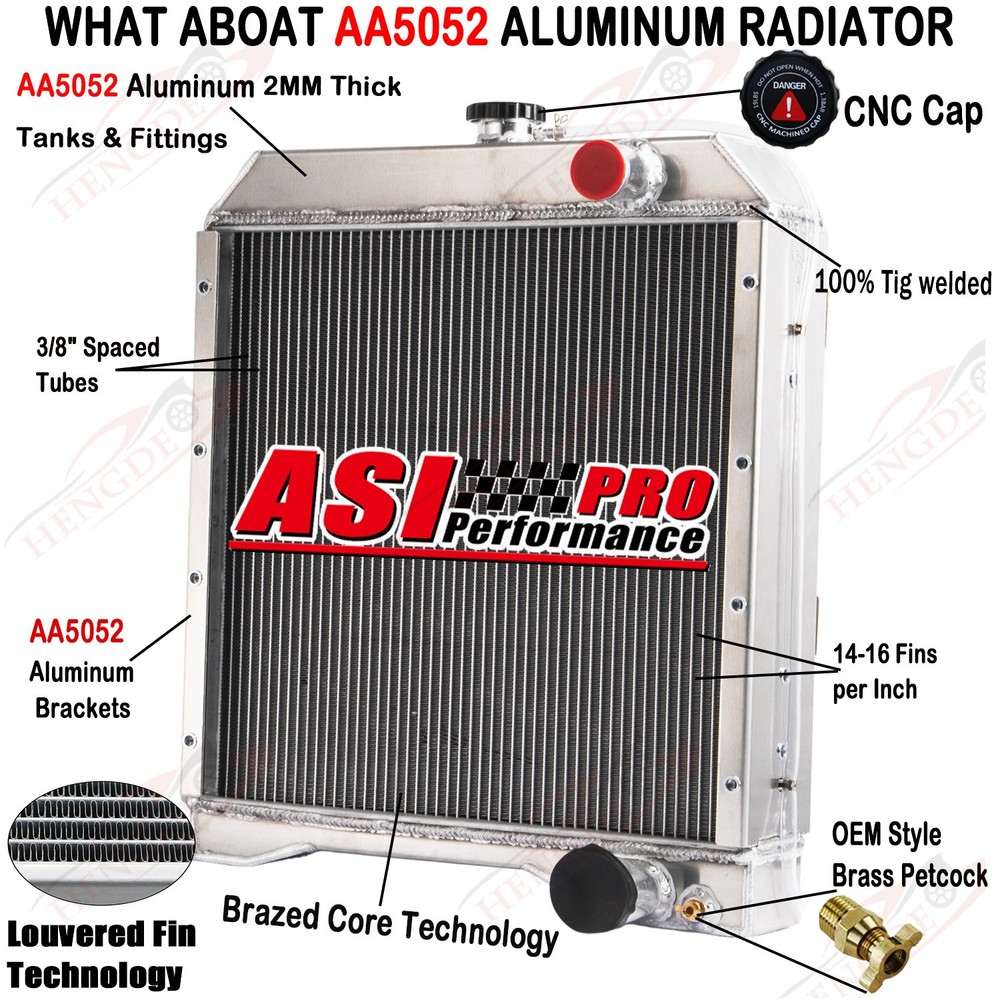 ASI 4-Row Radiator Fit Case IH International 5120 5130 5140 5220 5230 #104753A1