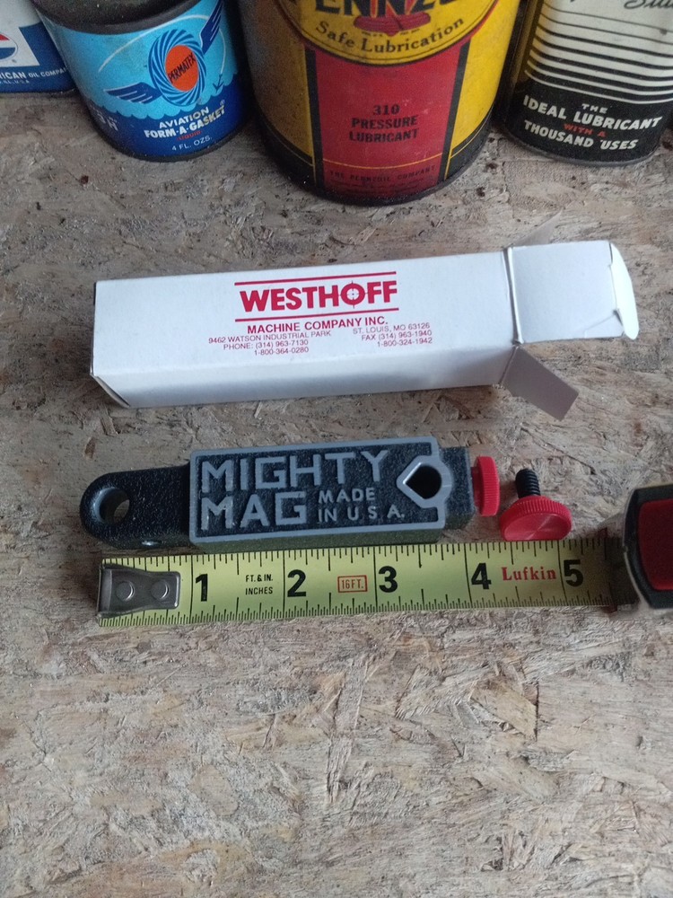 Mighty Mag 400-1 | 4-1/2 x 1 x 1-1/4″ Magnetic Base for Dial/Electric Indicators
