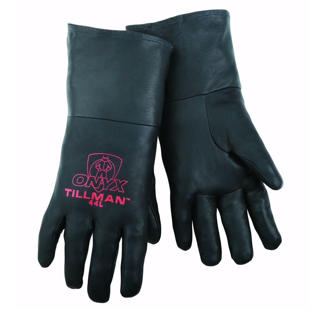 Tillman 44 Black Onyx TIG Top Grain Kidskin Leather Welding Gloves (Medium)