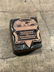 Printing Letterpress Print Block Bottlers Of Carbonated Beverages / Soda (2458)