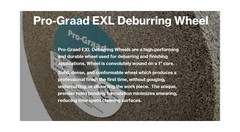 EXL Deburring Wheel – 6″ x 1″ x 1″ 9S Fine Grit – Silicon Carbide – Metal Deb…
