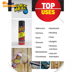 Flex Seal Clear 14 Oz. Aerosol Liquid Rubber Sealant Coating Spray Paint 👌