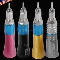US NSK Style Dental Slow Low Speed Straight Nose cone Handpiece E-type Colors Or