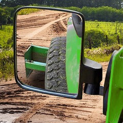 2-Magnetic Tractor Backup Mirrors For Kubota John Deere Forklift