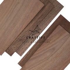 Walnut Wood Sheets Thin Lumber, Black Dark Unfinished Board for dark brown