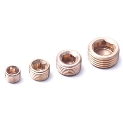 5pcs 1/8″ 1/4″ 3/8″ 1/2″ NPT Brass Internal Hex Thread Socket Pipe Plug