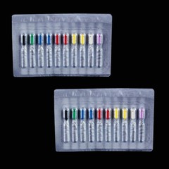 10 Kits Dental Barbed Broaches Root Canal Endodontic Needles Files 25mm Mixed