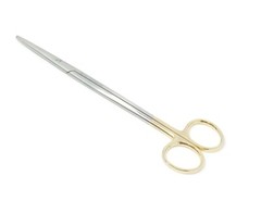 New TC Metzenbaum Scissors 7″ Straight with Gold Handle Surgical Instrument