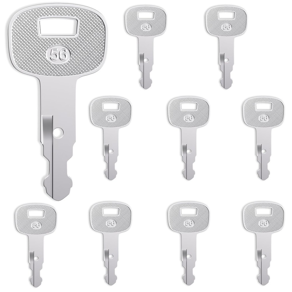 10Pcs 459A Ignition Starter Keys Kubota Excavator Key Replacement | Fits Kubo…