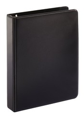 Tops Cardinal Mini Round Ring Binder, 1-Inch, 8-1/2-Inch x 5-1/2-Inch, Black