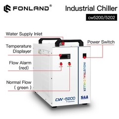 S&A CW5200 CW5202 CO2 Industrial Water Chiller for CO2 Laser Cutting Machine