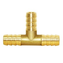 Brass 1/4″ Barb Tee Fittings T-Shaped 3 Ways Union 1/4″ Hose Pipe Fitting for…