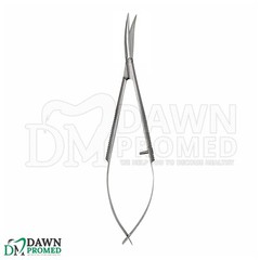 Castroviejo Scissors Curved 4.5″ Micro Surgery Ophthalmic Surgical Instrument