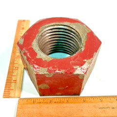 (1) 2 3/4″-4 Hex Nut Steel Plain Regular 2 3/4-4 2.75″ HEX NUT (4.28×2.76)