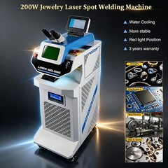 200W Jewellry Spot Laser Welding Machine Micro Precision Water Cooling For Metal