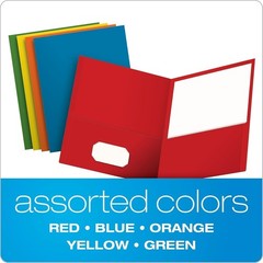 Oxford Two Pocket Folders 25 Count Assorted Colors Letter Size New 57513EE