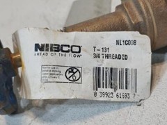 Lot of (3) Nibco T-131 3/4″ 150# Threaded Gate Valve NL1C008