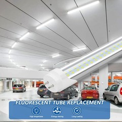 4 Foot T8 LED Bulbs 24W 3120LM 6500K Cool White Type A+B 4 Pack