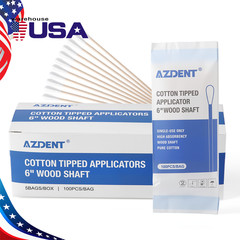 FDA Cotton Tipped Applicators 3″ 6″ Wooden Swabs Medical Disposable Cleaning