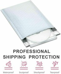 POLY WHITE BUBBLE MAILERS MAILING SHIPPING PADDED BAGS ENVELOPES #000#00#0