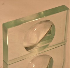Deep Well Concave 10mm Thick Cavity Depression Dissection Glass Slide Spot Plate