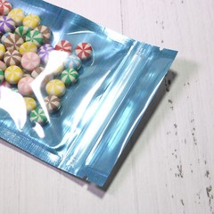 New Flat Clear/Blue/Silver Mylar QuickQlick™ Bags Pouches Variety Sizes