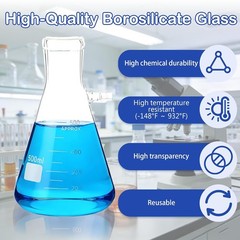 500 mL Buchner Funnel Filtering Lab Vacuum Filtering Flask Lab Vacuum Pump Kit
