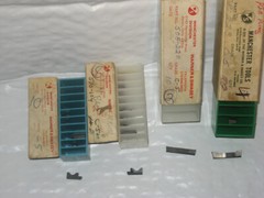 New Manchester Tooling LOT DOGBONE assortment & misc.CARBIDE INSERTS –