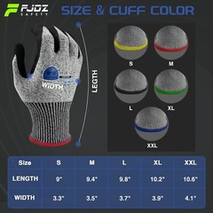 ANSI A4 Cut Resistant Gloves, 1 Pair Touchscreen Cutting Gloves with Firm Grip